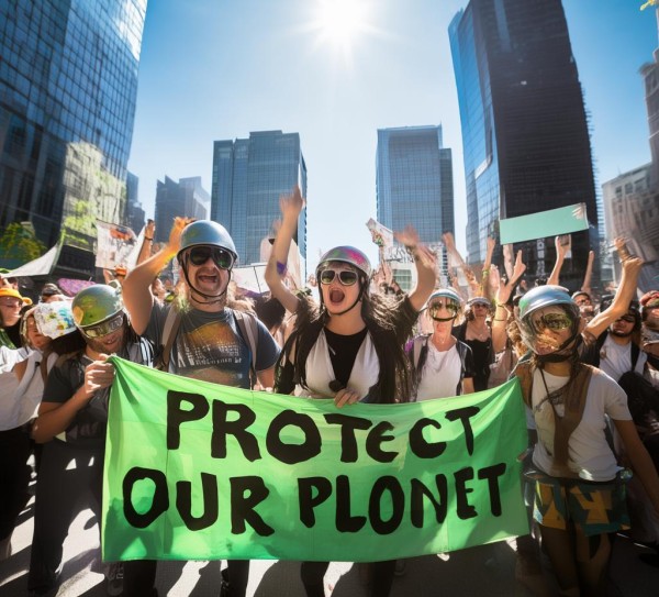 环保抗议新动态,视觉与行动的碰撞 环保抗议新动态,视觉与行动的碰撞