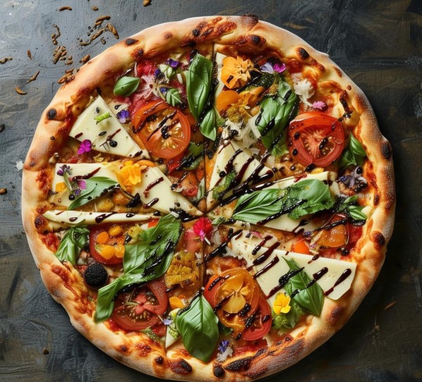 农业产品披萨，传统与创新的完美结合