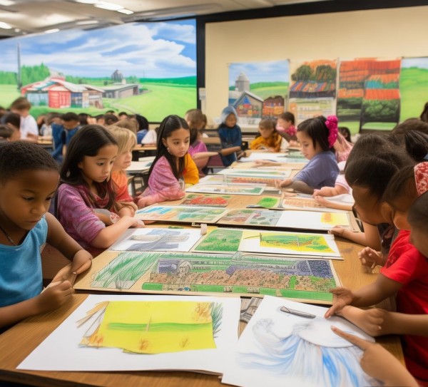 三年级画科普农业画